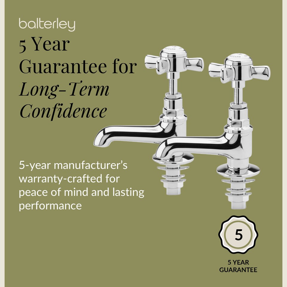 image 1 of Balterley Kingsey Traditional Crosshead Basin Taps