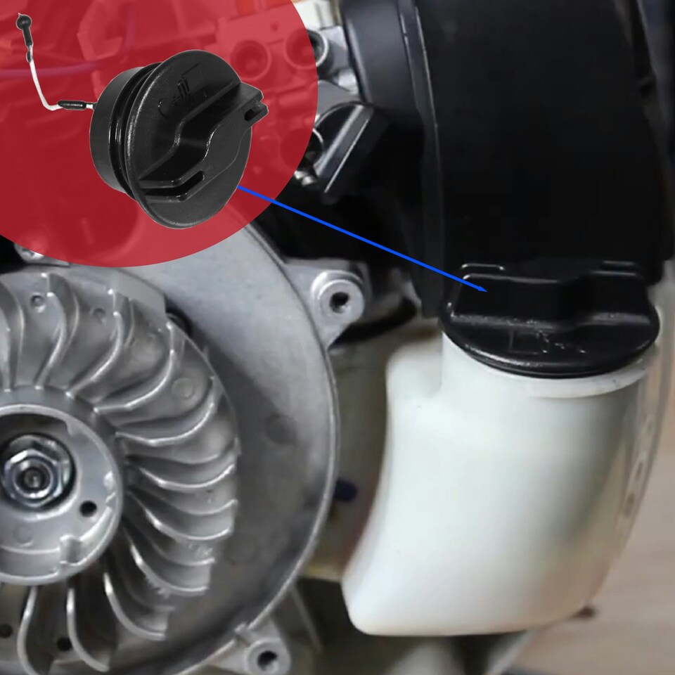 image 1 of SPARES2GO Fuel Filler Cap for Stihl BG45 BG46 BG50 BG55 BG56 SH55 SH56 SH85 SH86 Leaf Blower