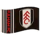 image 1 of Fulham FC Wordmark Crest Flag - Black/White/Red - One Size