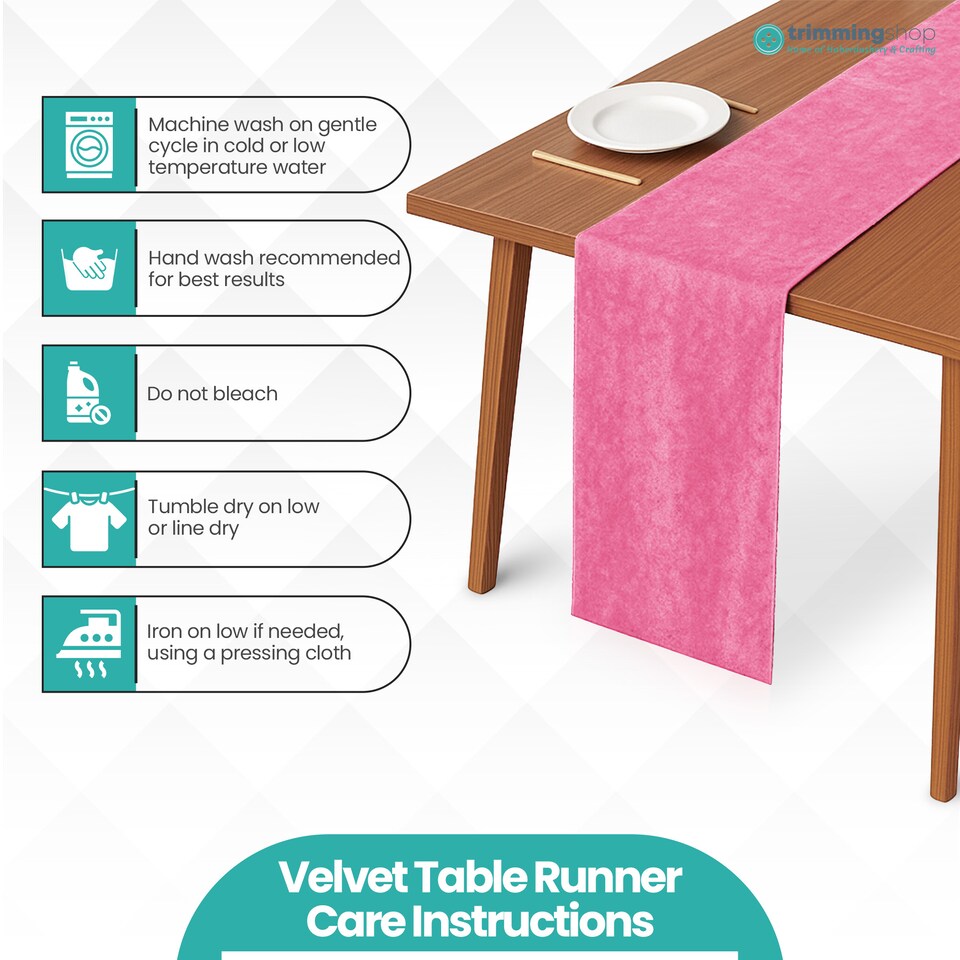 image 1 of Crushed Velvet Table Runner, Glitz Table Runners - 33 x 274cm