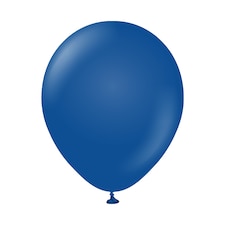 Kalisan Standard Latex Plain Balloons (Pack of 2) | Blue | Dark Blue | One Size | 1