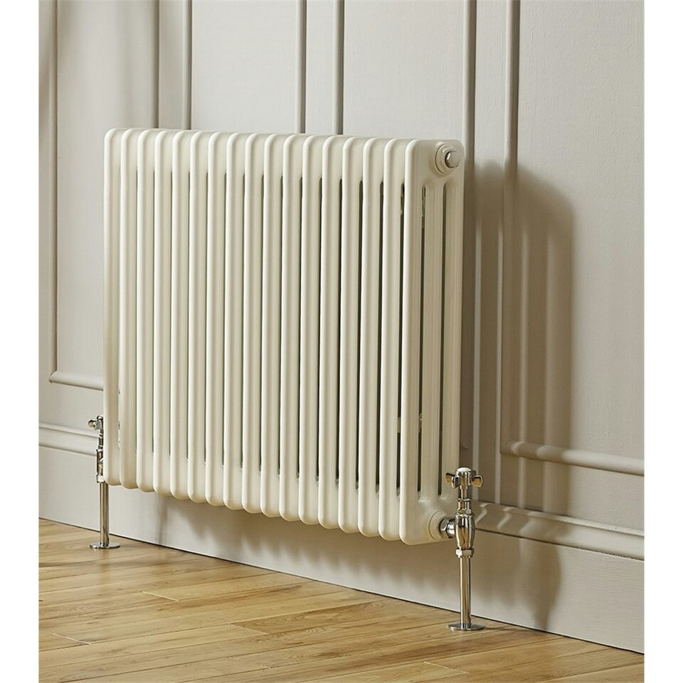 image 1 of 750mm (H) x 1190mm (W) - White Horizontal Radiator (New Yorker Classic) - 4 Columns - (0.75m x 1.19m) - Depth 148mm