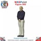 image 2 of Trackside Unpainted Figures Men Standing x 3 Scenery Set 129 1:32 Wasp