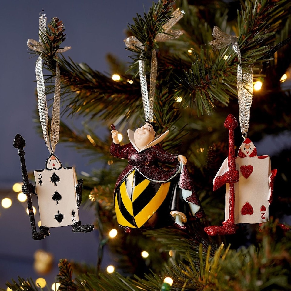 image 1 of Widdop Gifts Disney Queen of Hearts Christmas Tree Decorations