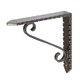 image 1 of Hammer & Tongs Notched Scroll Iron Shelf Bracket - D105mm - Raw