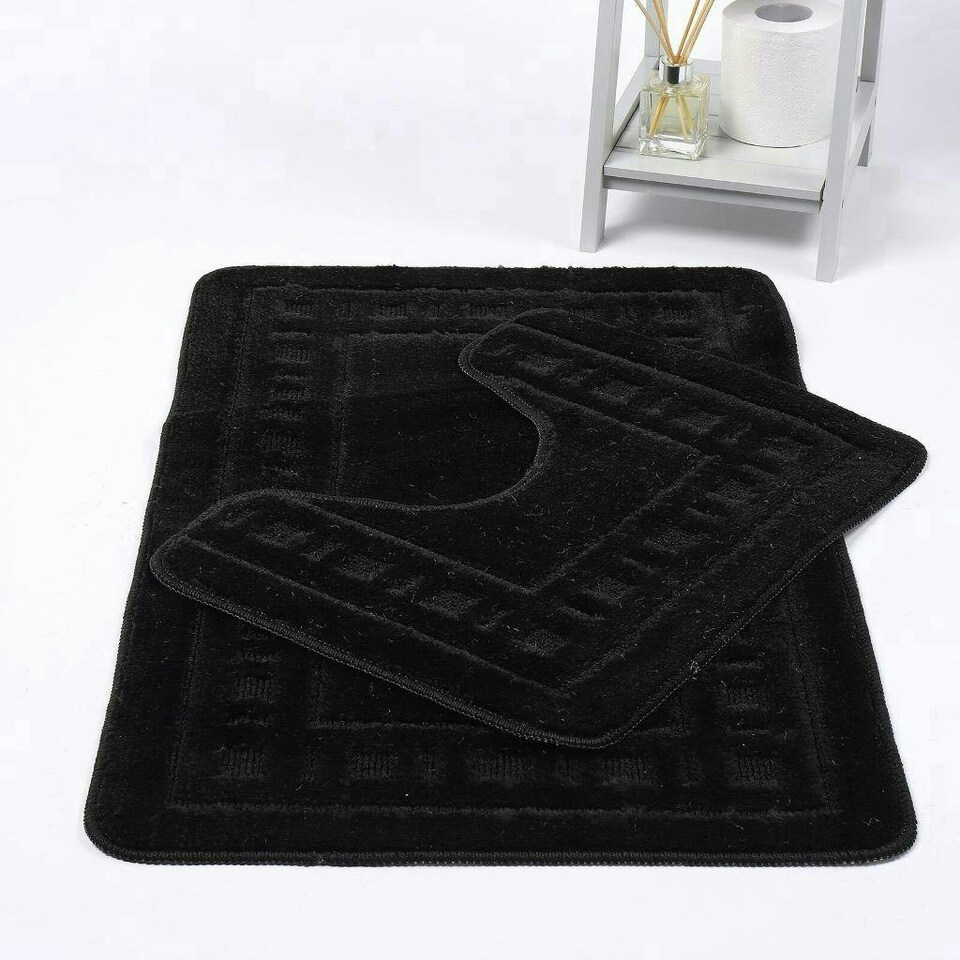 image 1 of Diem Black 2pc Bath Sets