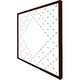 image 3 of Crosses & diamonds (Picture Frame) Brown | Oak | M