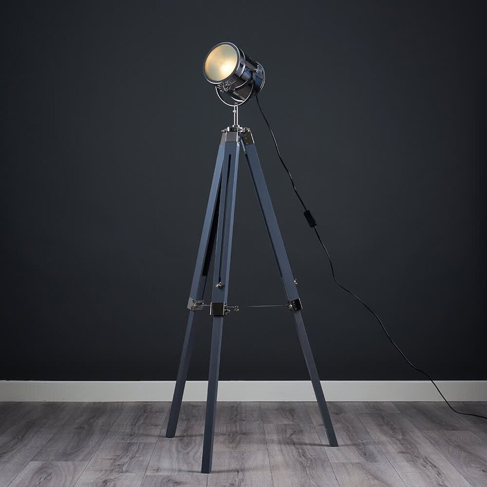 image 1 of ValueLights Starboard Grey Floor Lamp