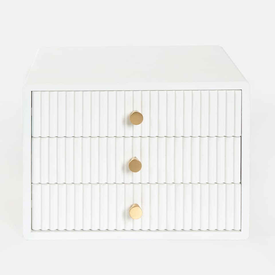 image 1 of OHS Ribbed Desktop Drawers Organiser Cabinet Storage