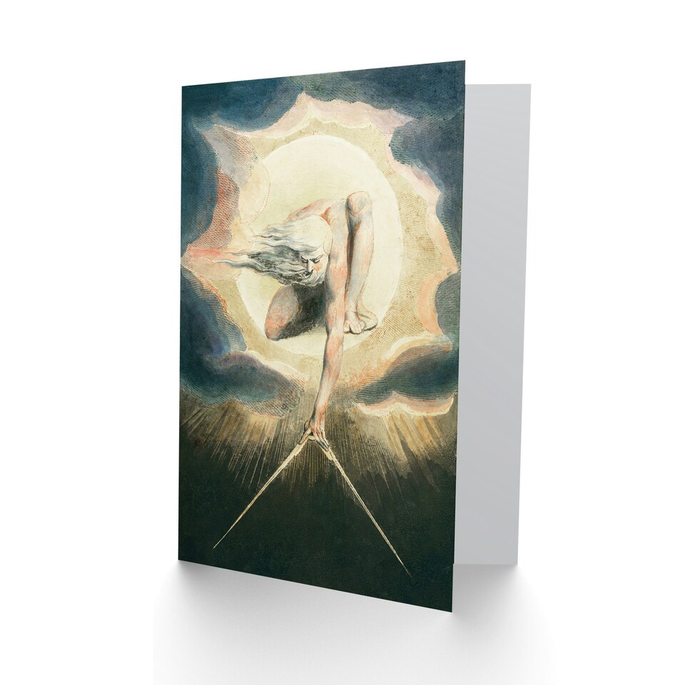 image 1 of William Blake Art Card Ancient of Days Setting Compass to Earth