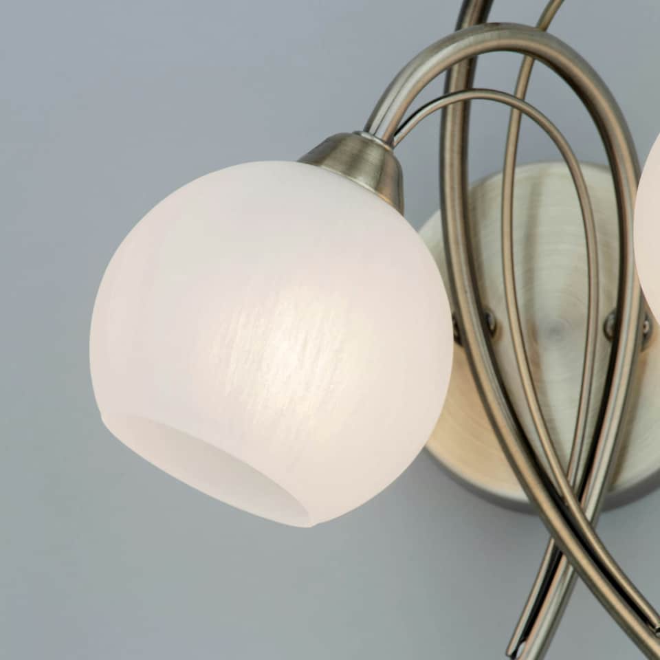 image 1 of BHS Soni 2 Light Wall Light, Brass