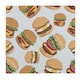 image 1 of Cheeseburgers Large Square Worktop Protector - Smooth Glass Chopping Board