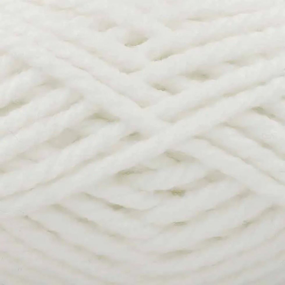 King Cole White Big Value BIG Super Chunky Yarn (Value Pack 5 x 250g Balls) For Crochet, Knitting - 75m per ball