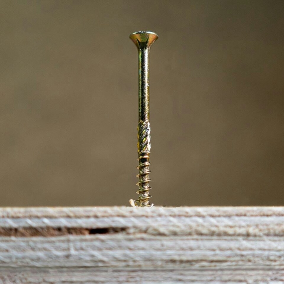 image 1 of Timco - C2 Clamp-Fix Multi-Purpose Premium Screws - TX - Double Countersunk - Yellow (Size 4.0 x 40 - 200 Pieces)