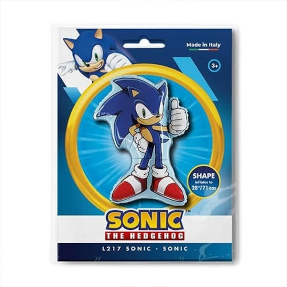 image 1 of Sonic The Hedgehog Giant Foil Helium Balloon 77cm / 30 in