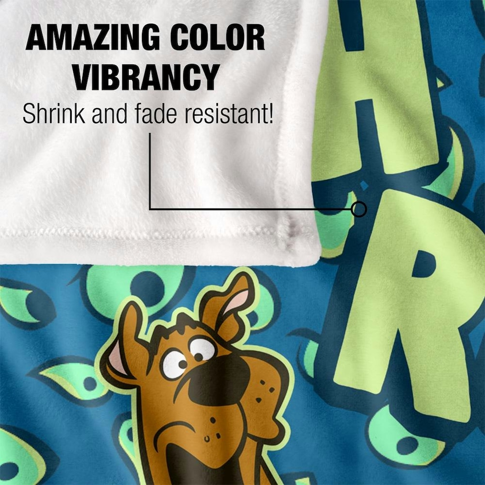 image 1 of Scooby Doo Ruh Roh Eyes Blanket - Multicoloured - One Size