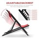 image 4 of Outsunny 2Pcs Texteline Chaise Lounge Recliner Chair Lounger Patio Red