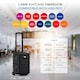 image 3 of Flight Knight Lightweight 2 Wheel ABS Hard Suitcase Cabin Hand Luggage 100+ Airlines Approved - British Airways, Ryanair & easyJet Free Carry On 40x20x25cm Black | Cabin Bag