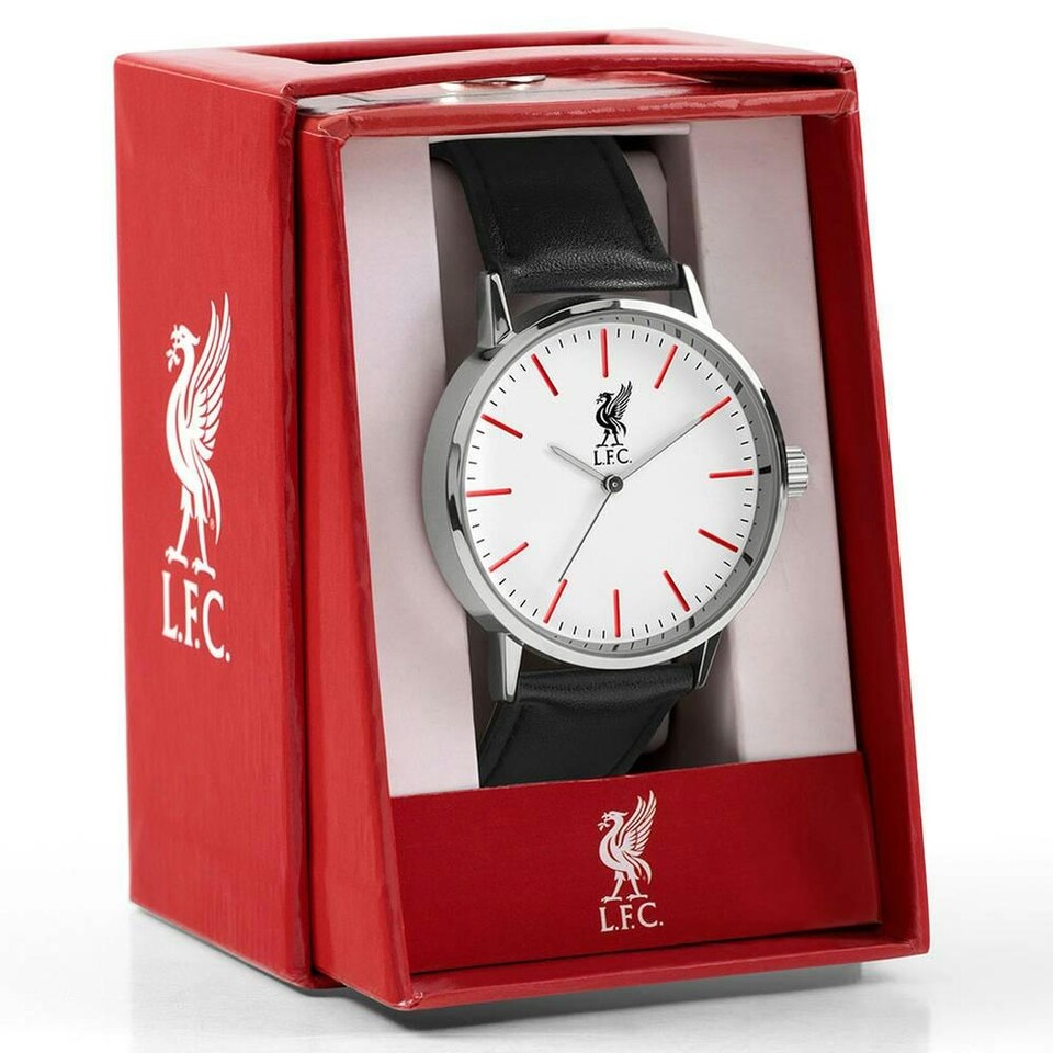 image 1 of Liverpool FC Mens Classic Analogue Watch - Black/Silver/Red - One Size