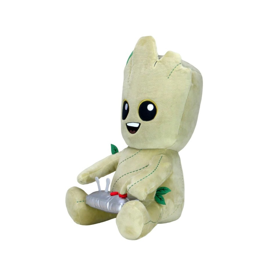 image 1 of Guardians Of The Galaxy Hugme Baby Groot Character Plush Toy - Green/Silver - One Size