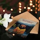 image 4 of Special Hipster Hippie Hippy Cardigan Bear Grandson Birthday Card
