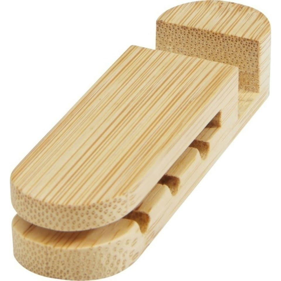 image 1 of Avenue Edulis Bamboo Cable Organiser - Beige - One Size