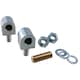 image 2 of 2pk Lift Off Knuckle Hinge M8 Studs Brass Pin 16x30mm Heavy Duty Industrial