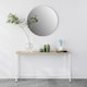 image 5 of SoBuy Console Table, Light Oak Top & White Metal Frame, 47.2x7.9x25.6 inches, 4.75 kg - FSB19-Z