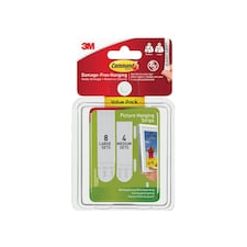 Command Picture Hanging Strips Set, Medium & Large (pack 12) - Multi Colour - One Size