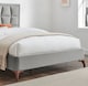 image 6 of 6ft Super King Grey, Silver Tall Headend Headboard Soft Velvet Fabric Upholstered Bed Frame | Silver | Super King