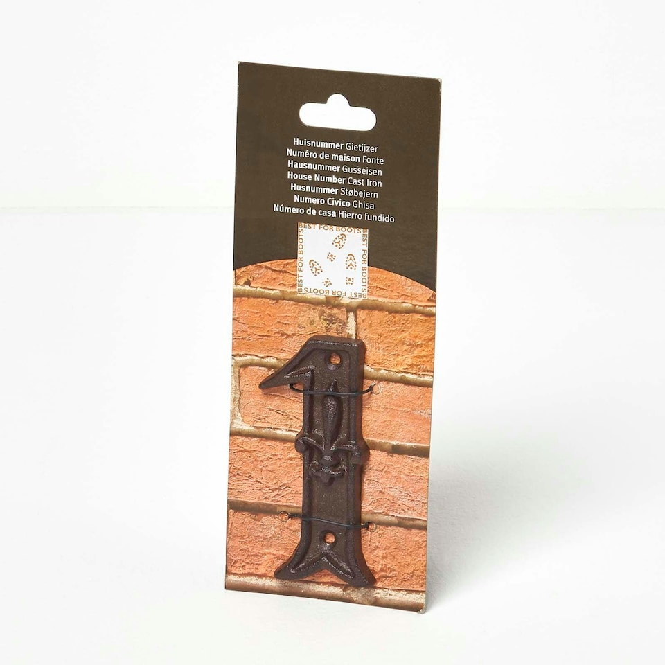 image 1 of Homescapes Cast Iron House number, 1