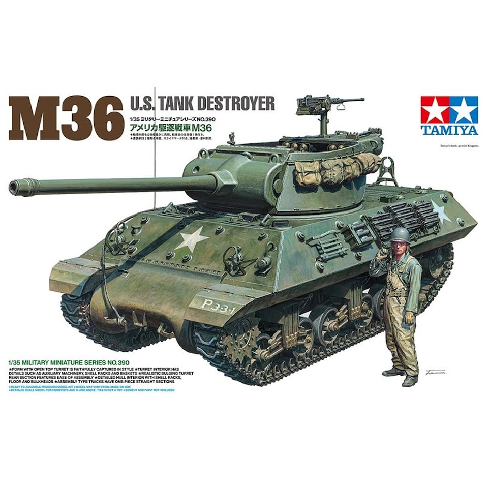 Italeri M36 U.S. Tank Destroyer 1:76 Model Kit