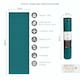 image 5 of Yoga Studio Sticky Yoga Mat 6mm - Teal | Green | Teal | 183cm x 61cm x 6mm