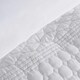 image 4 of OHS Geometric Tribal Embossed Textured Duvet Bedding Set, King - White