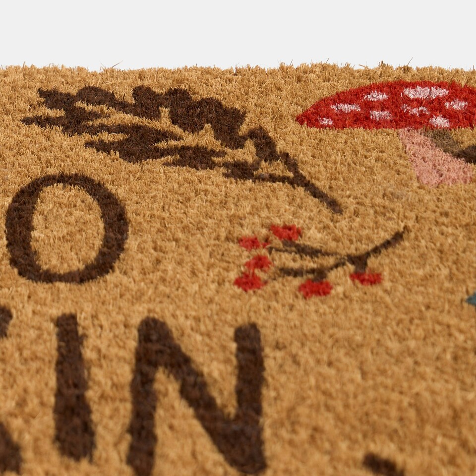 image 1 of OHS Autumal Gonk Pumpkin Heavy Duty Coir Matting Floor Non-Slip Indoor Outdoor Door Mat