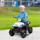 image 2 of AIYAPLAY Kids Quad Bike, 12V Electric Ride on ATV with 4 Wheels Spring Suspension, LED Light, Music, MP3, 5KMithH Battery Powered, for Ages 3-5 Years, White