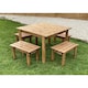 image 4 of The Marsh Four Seater Wooden Table Set
