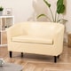 image 2 of Meriden 2 Seat Tub Sofa Cream