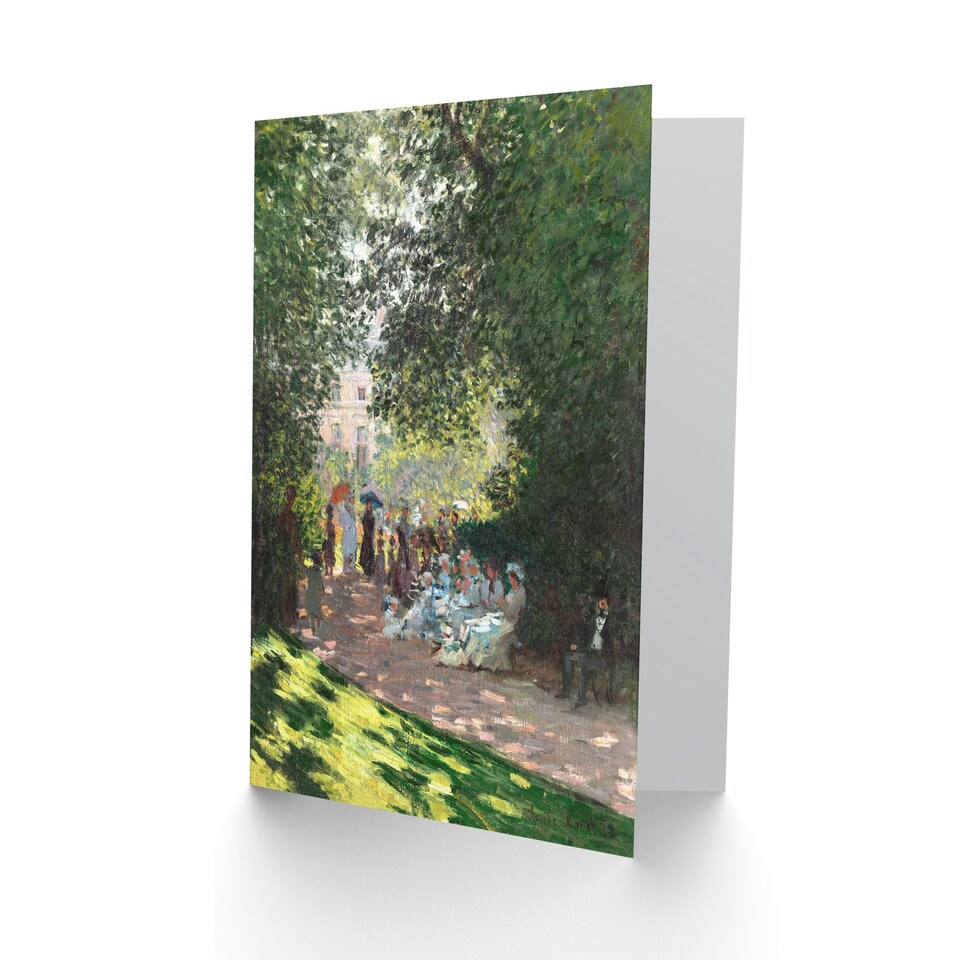 image 1 of Claude Monet Art Card Monceau Park in the Afternoon