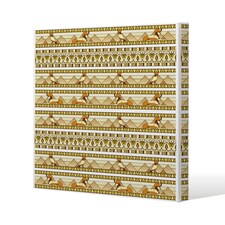 Ornament of Ancient Egypt to The Frescoes (Canvas Print) 90 x 90 x 4cm