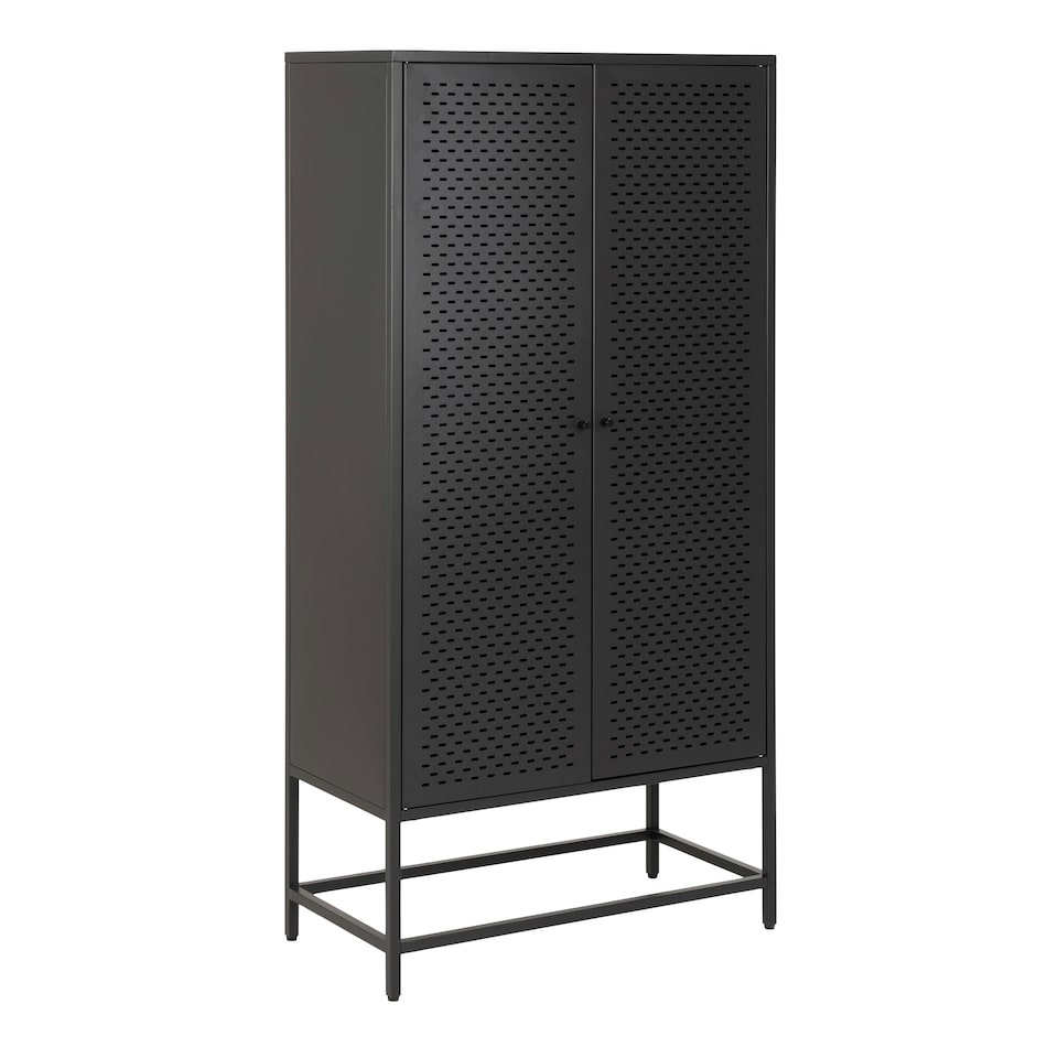 image 1 of Newcastle 2 Door Cabinet in Matt Black