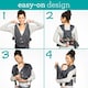 image 10 of Infantino Hug & Cuddle Adjustable Hybrid Wrap Carrier