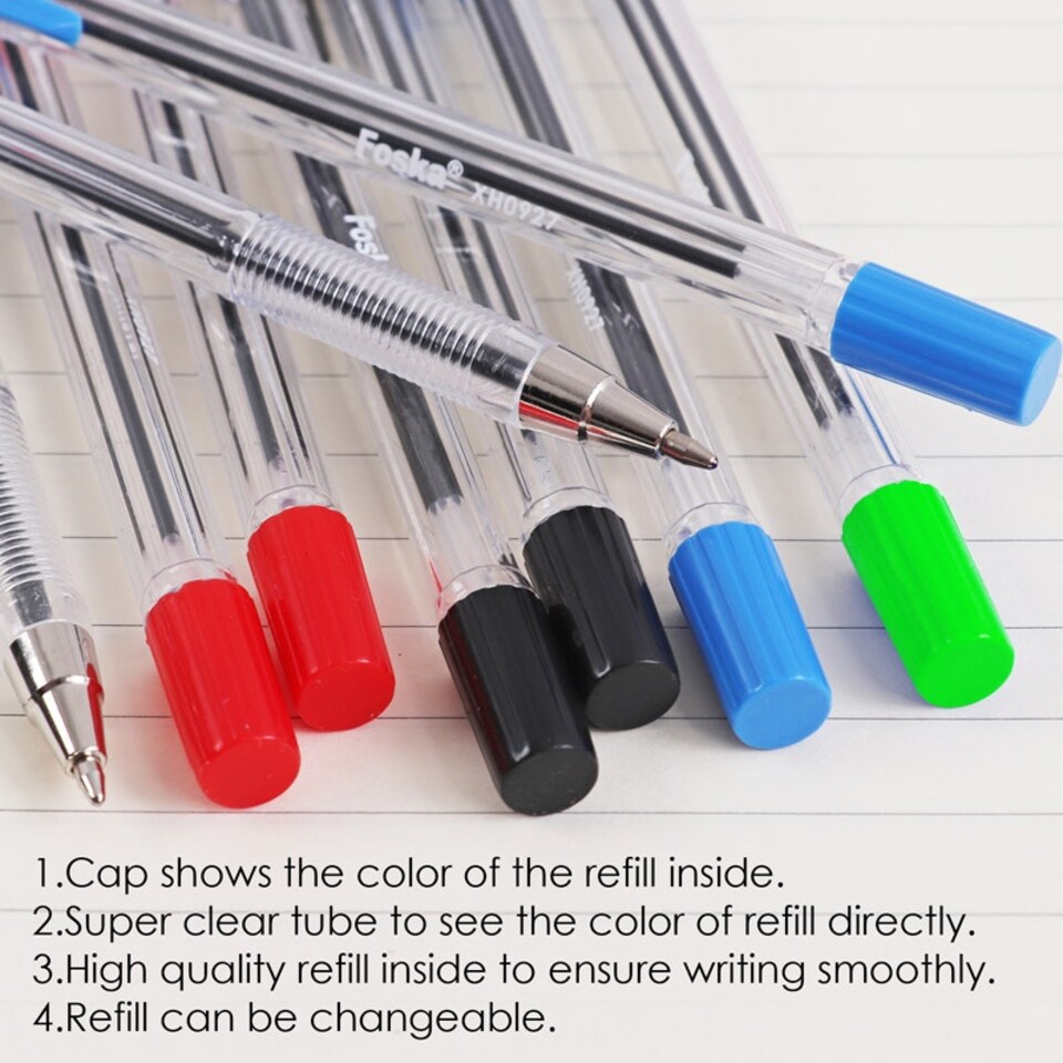 image 1 of Box of 50 Blue Ballpoint Pens 1.0mm Tip
