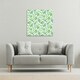 image 2 of Mixed Green Leaves (Canvas Print) 61 x 61 x 4cm