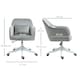 image 7 of Vinsetto Office Chair with Electric Vibration Massage Lumbar Pillow, Grey