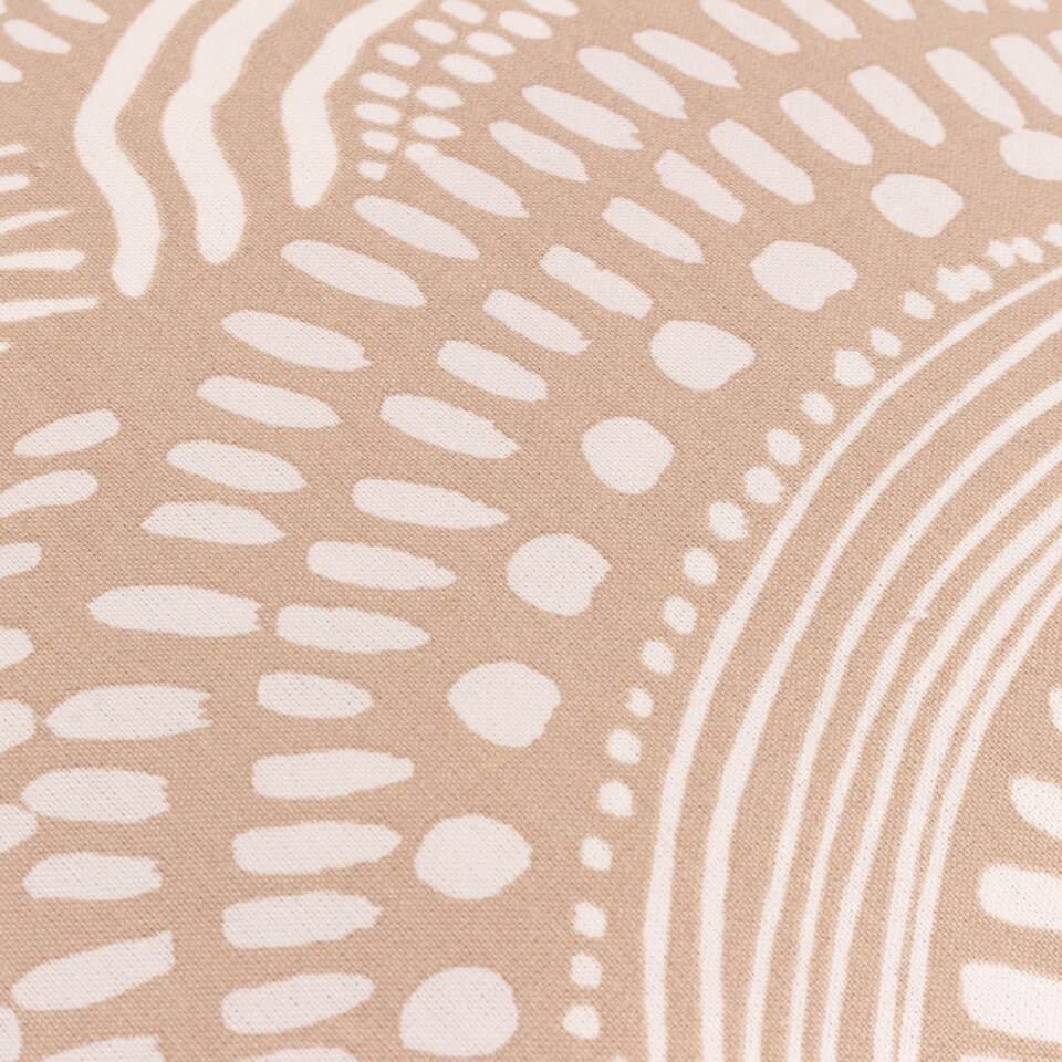 image 1 of Hoem Nola Abstract Piped Cushion, Oat, 45 x 45cm