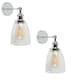 image 1 of ValueLights Ezrah Pair of Silver Indoor Wall Lantern