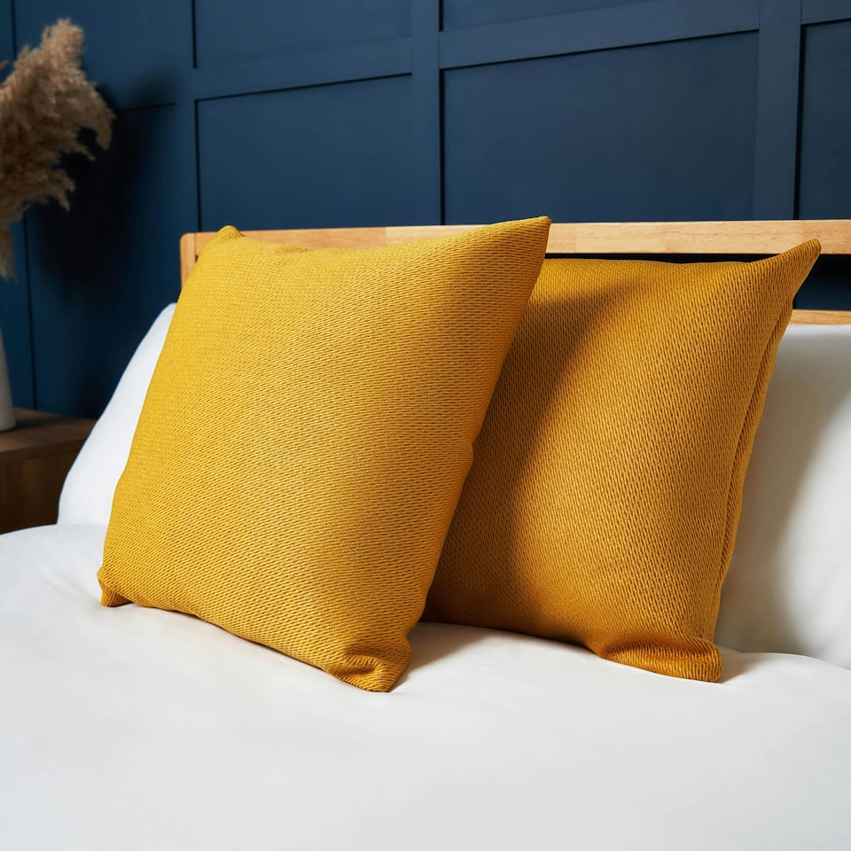 image 1 of BHS Snow Fleece Cushion, Yellow