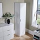image 2 of Phoenix Wardrobe 1 Door Space Saving Bedroom Home Furniture Clothing Storage Unit | White