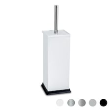 Harbour Housewares Square Toilet Brush - White White